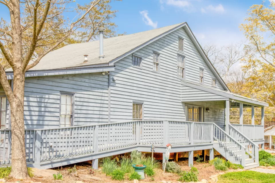 House with accessibility ramp